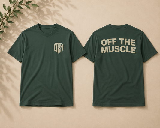 OTM ESSENTIAL TEE 'FOREST GREEN/OFF WHITE'