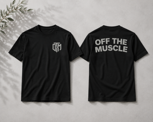 OTM ESSENTIAL TEE 'BLK/LIGHT GREY'