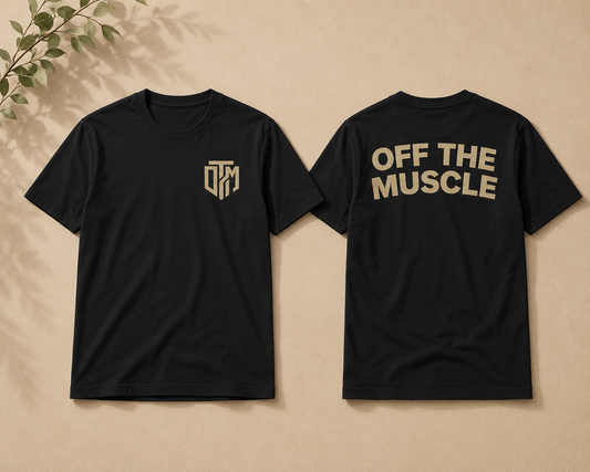 OTM ESSENTIAL TEE 'BLK/TAN'