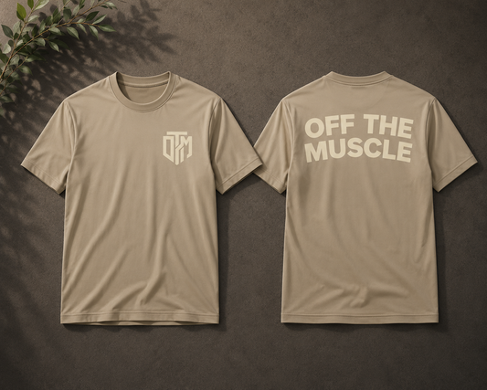 OTM ESSENTIAL TEE 'BEIGE/OFF WHITE'